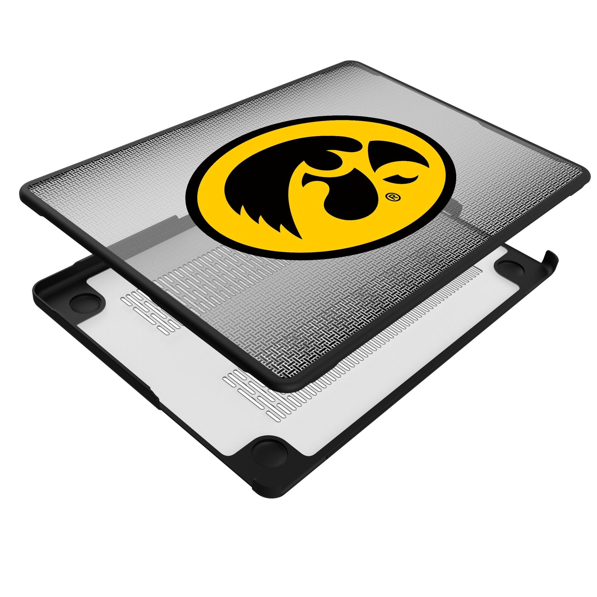 Alt View 3. Keyscaper - Iowa Hawkeyes Linen MacBook Case - Pro 14 in - Multicolor.