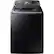 Front. Samsung - 5.2 Cu. Ft. High-Efficiency Top Load Washer with Steam and Activewash - Black Stainless Steel.