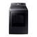 Front. Samsung - 7.4 Cu. Ft. Electric Dryer with Steam and Sensor Dry - Black Stainless Steel.