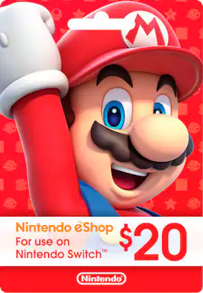 Front. Nintendo - eShop $20 Gift Card.