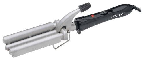 Angle. Revlon - PerfectHeat 3-Barrel Waver Styling Iron - Black.