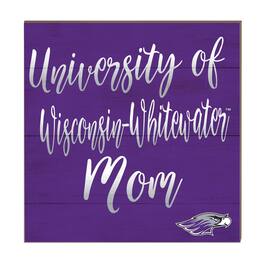 Jardine - Wisconsin-Whitewater Warhawks 10'' x 10'' Mom Plaque - Purple