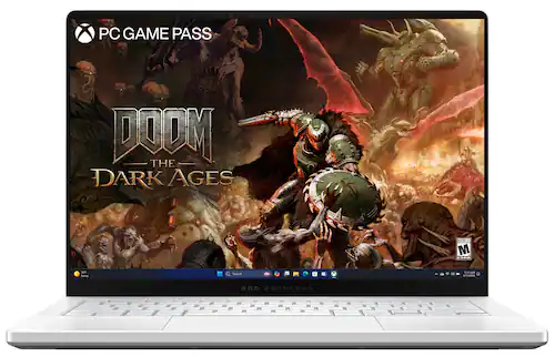 ASUS - ROG Zephyrus G14 14" 3K OLED 120Hz Gaming Laptop - Copilot+ PC - AMD Ryzen AI 9 HX-32GB Memory - RTX 5080 - 2TB Storage - Platinum White