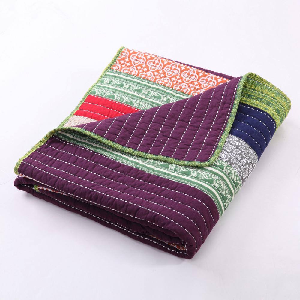 Alt View 2. Greenland Home Fashions - Greenland Home Fashion Marley Throw Blanket - Multi 50x60" - Multi.