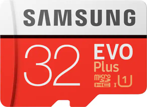 Front. Samsung - EVO Plus 32GB microSDHC UHS-I Memory Card.