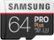 Front Zoom. Samsung - Pro+ 64GB microSDXC UHS-I Memory Card.