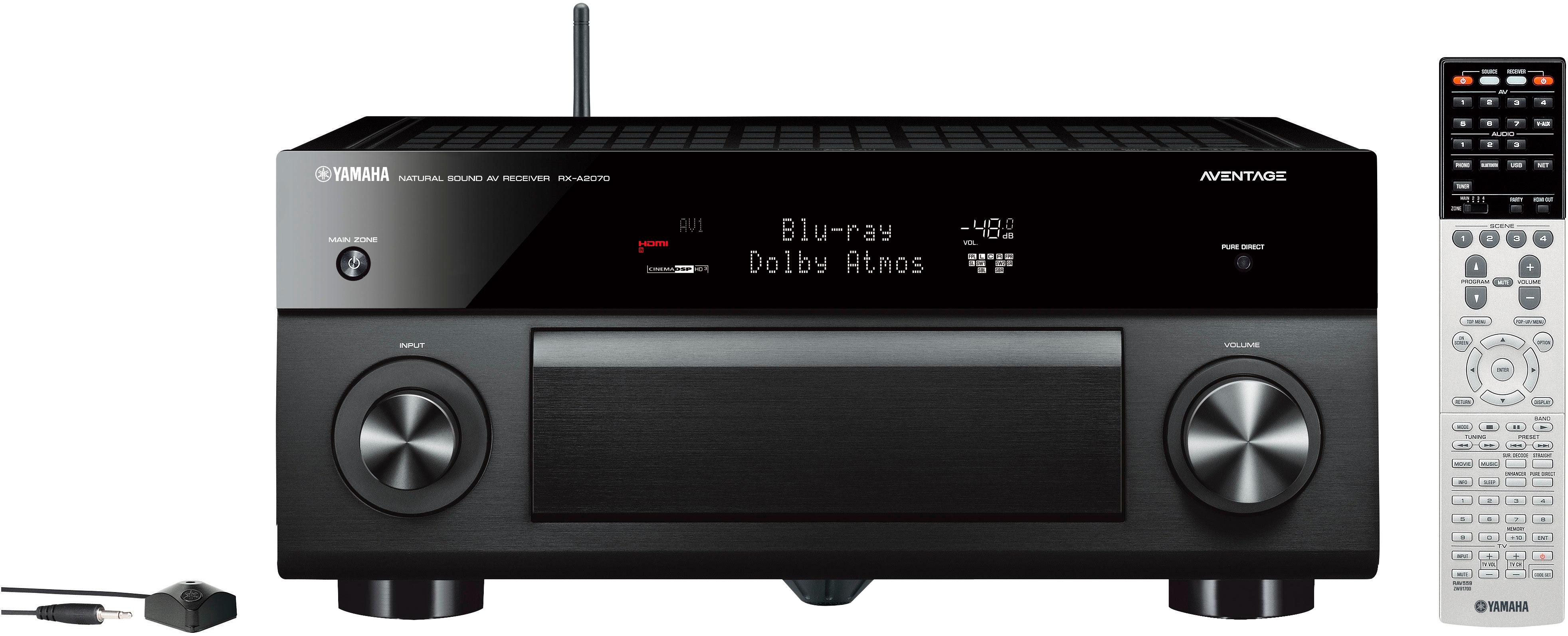 Maan oppervlakte zuiger Tactiel gevoel Best Buy: Yamaha AVENTAGE 9.2-Ch. 4K Ultra HD A/V Home Theater Receiver  Black RX-A2070BL