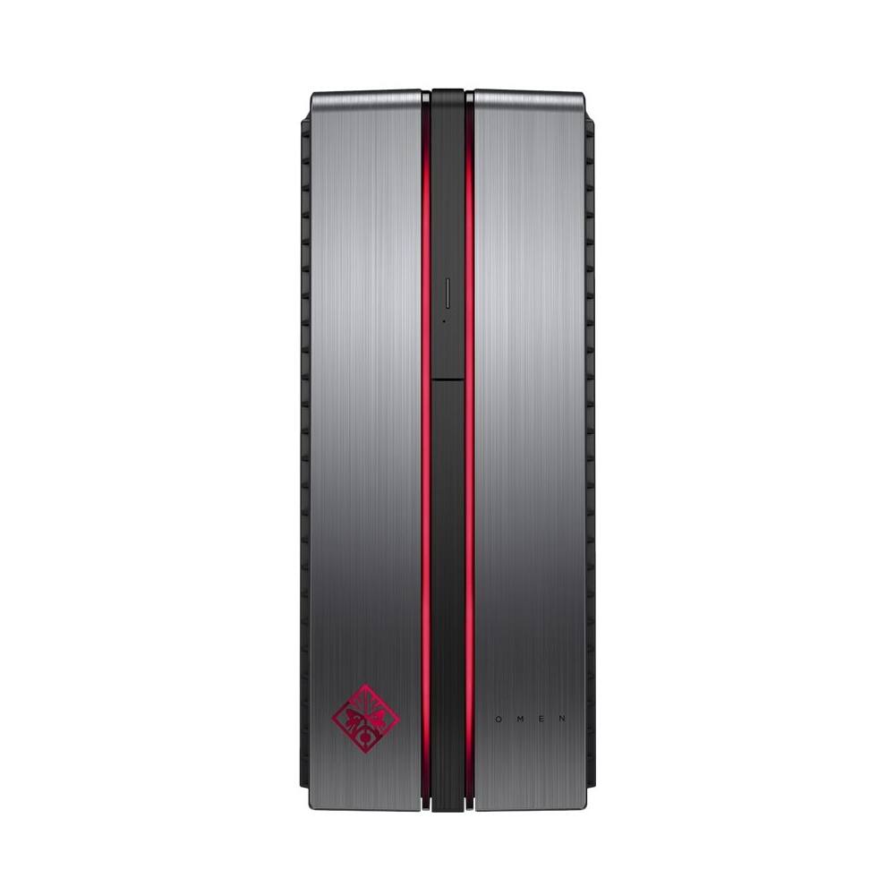 HP - OMEN by HP Desktop - Intel Core i3 - 8GB Memory - AMD Radeon RX 460 - 256GB Solid State Drive + 1TB Hard Drive - Black/gray/red - Larger Front