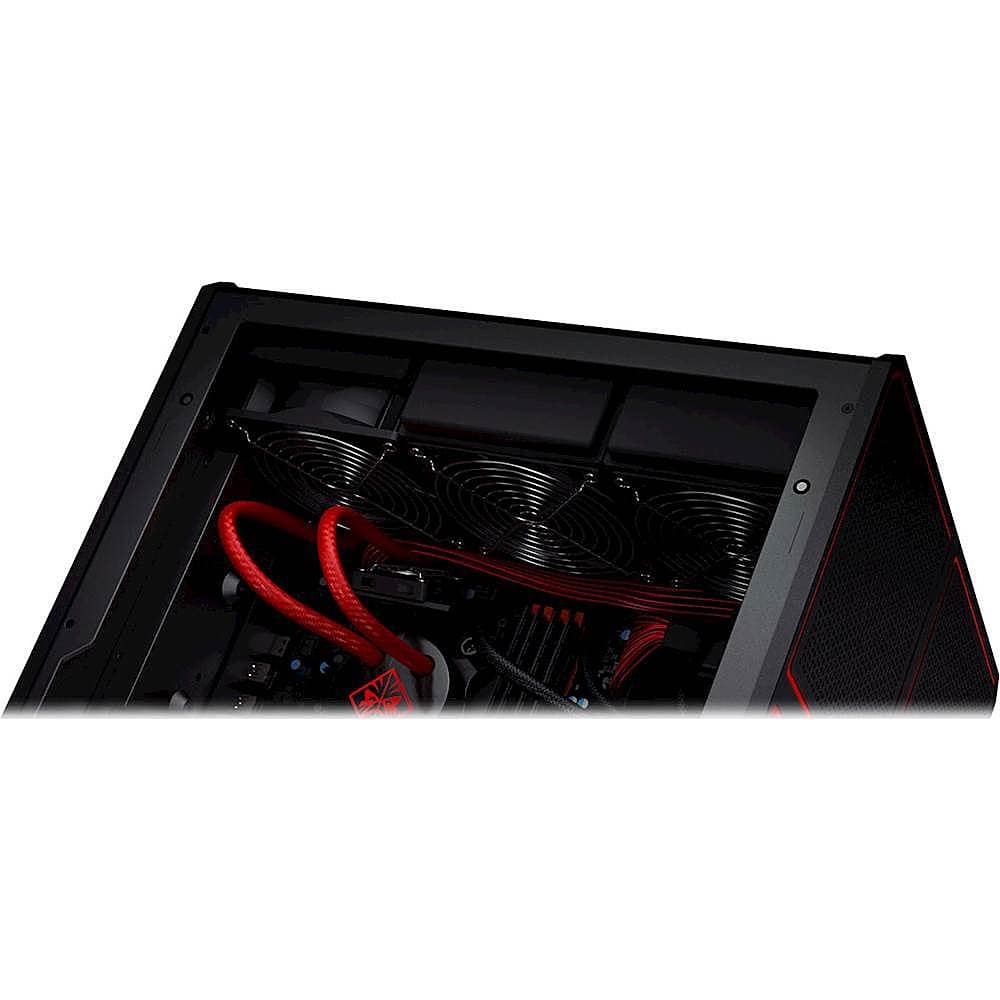 Alt View 13. HP OMEN - Gaming Desktop - Intel Core i7 - 16GB Memory - NVIDIA GeForce GTX 1080 - 256GB Solid State Drive + 2TB Hard Drive - Jet Black.