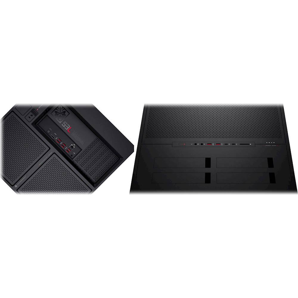 Alt View 15. HP OMEN - Gaming Desktop - Intel Core i7 - 16GB Memory - NVIDIA GeForce GTX 1080 - 256GB Solid State Drive + 2TB Hard Drive - Jet Black.