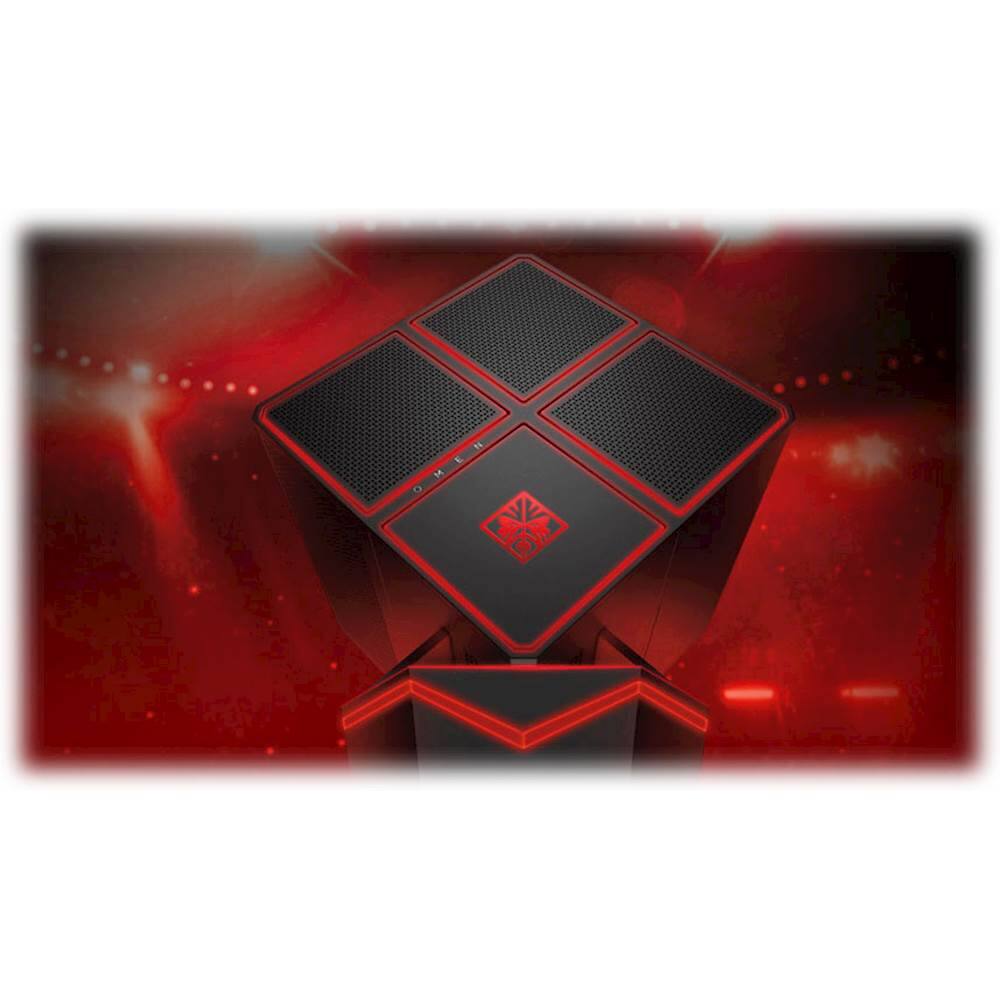 Alt View 16. HP OMEN - Gaming Desktop - Intel Core i7 - 16GB Memory - NVIDIA GeForce GTX 1080 - 256GB Solid State Drive + 2TB Hard Drive - Jet Black.