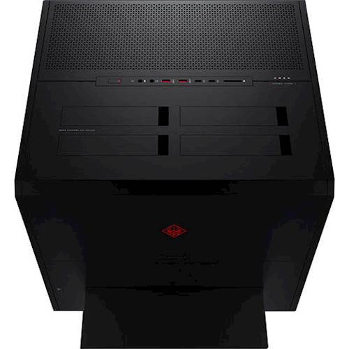 Alt View 2. HP OMEN - Gaming Desktop - Intel Core i7 - 16GB Memory - NVIDIA GeForce GTX 1080 - 256GB Solid State Drive + 2TB Hard Drive - Jet Black.