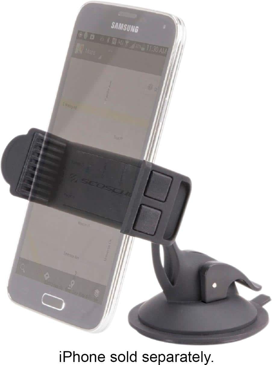 Angle. Scosche - Car Holder for Mobile Phones - Black.