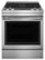 Front. JennAir - 6.4 Cu. Ft. Self-Cleaning Slide-In Electric Convection Range - Silver.