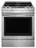Front. JennAir - 6.4 Cu. Ft. Self-Cleaning Slide-In Electric Convection Range - Silver.