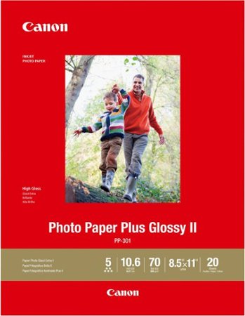 Canon - Photo Plus II High-Glossy Photo 8.5" x 11.02" 20-Count Paper