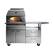 Alt View 11. Lynx - 30" Napoli Pizza Oven on Mobile Kitchen Cart - Stainless Steel.