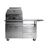 Lynx - 30" Napoli Pizza Oven on Mobile Kitchen Cart - Stainless Steel