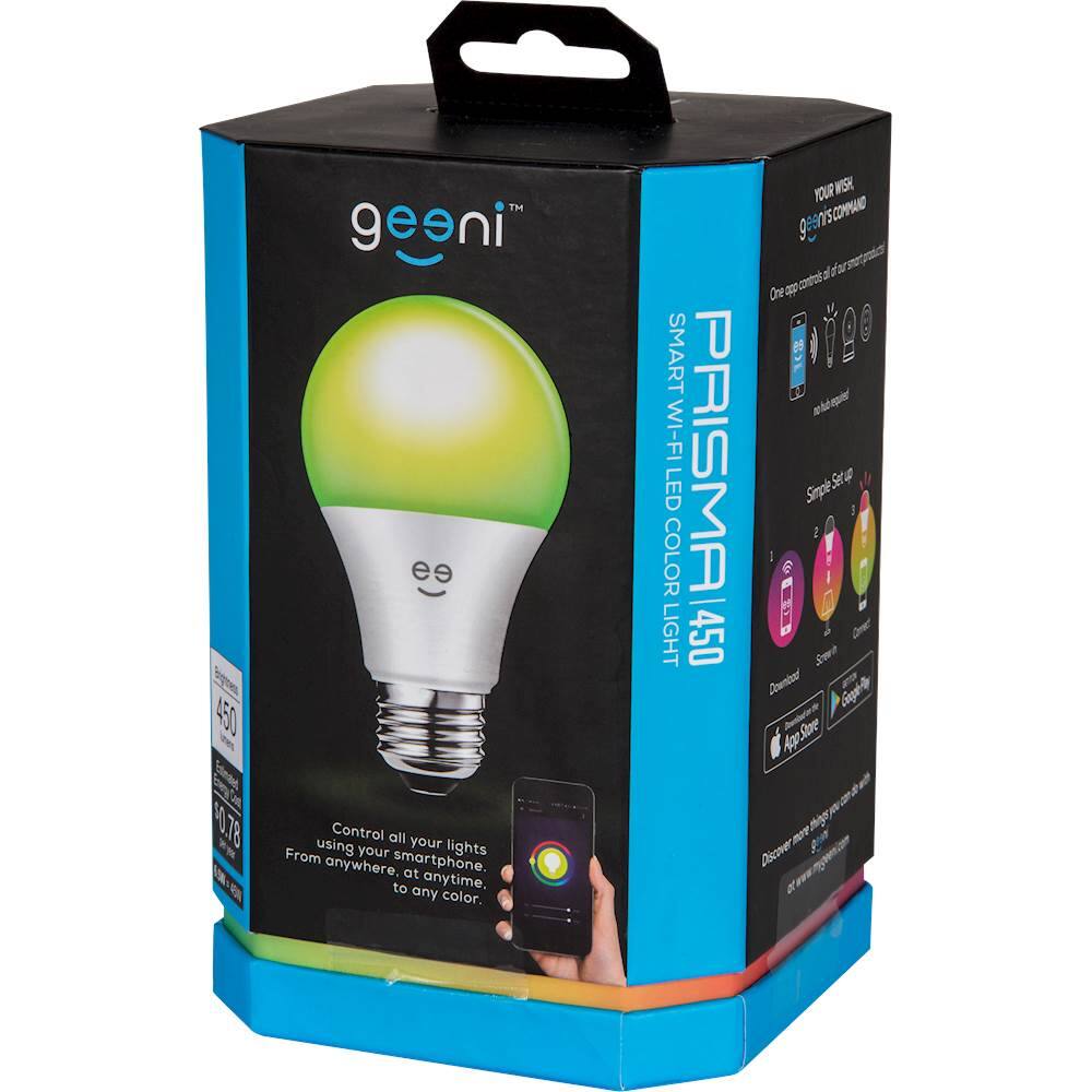 Best Buy: Geeni PRISMA 450 450-Lumen,  A19 LED Light Bulb, 45W  Equivalent White GN-BW901-999