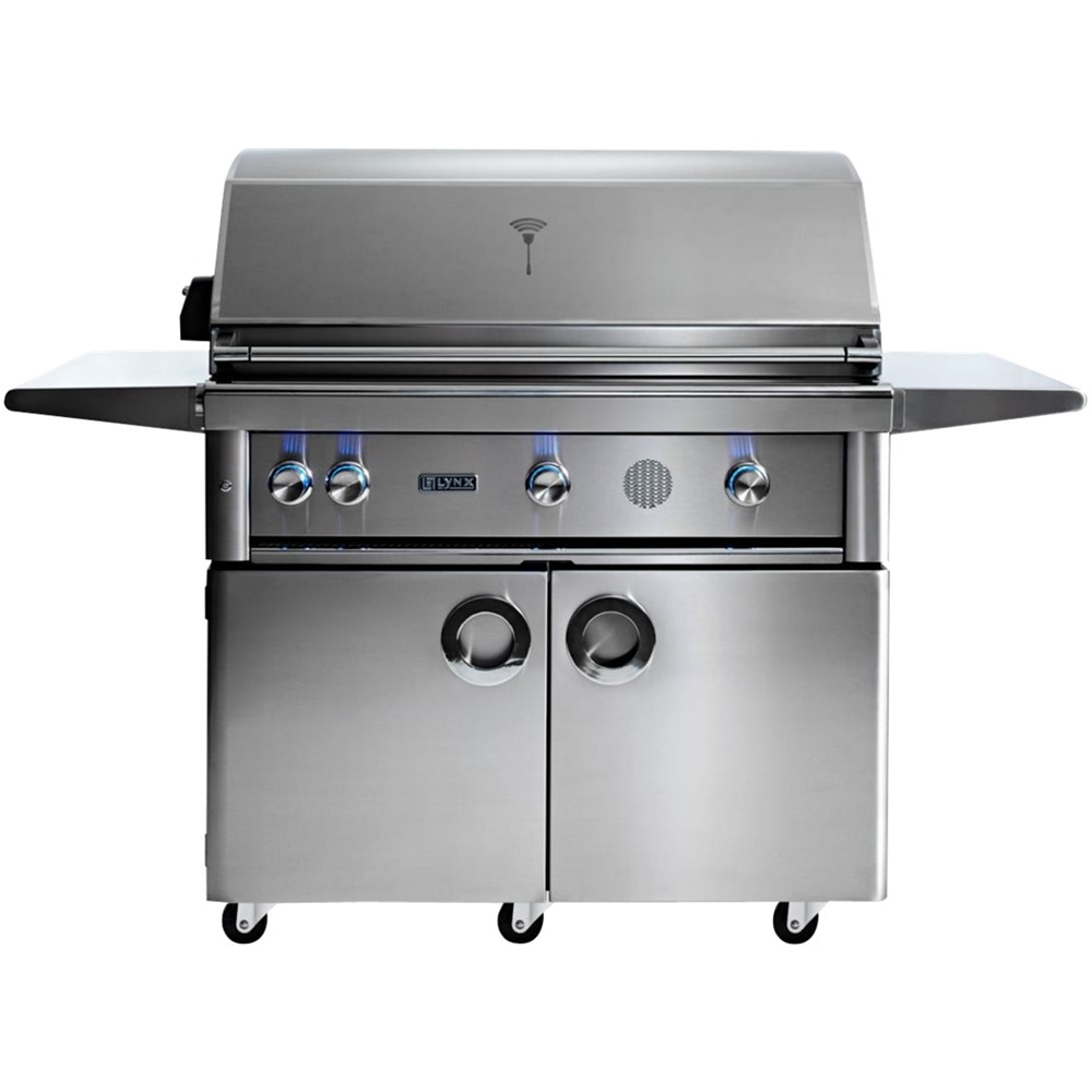 Angle View: Lynx - Professional Smart Gas Grill - Stainless Steel