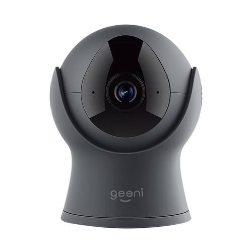 Geeni - Vision Indoor 720p Wi-Fi Network Surveillance Camera - Gray - Larger Front