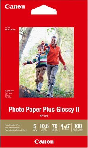 Canon - Photo Plus II High-Glossy Photo 3.95 x 5.9 100-Count Paper was $21.99 now $10.99 (50.0% off)
