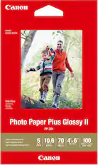 Front. Canon - Photo Plus II High-Glossy Photo 3.95" x 5.9" 100-Count Paper.