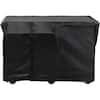 Angle. Lynx - Cover for Lynx Asado Grill/Serve Counter on Mobile Kitchen Cart - Black.