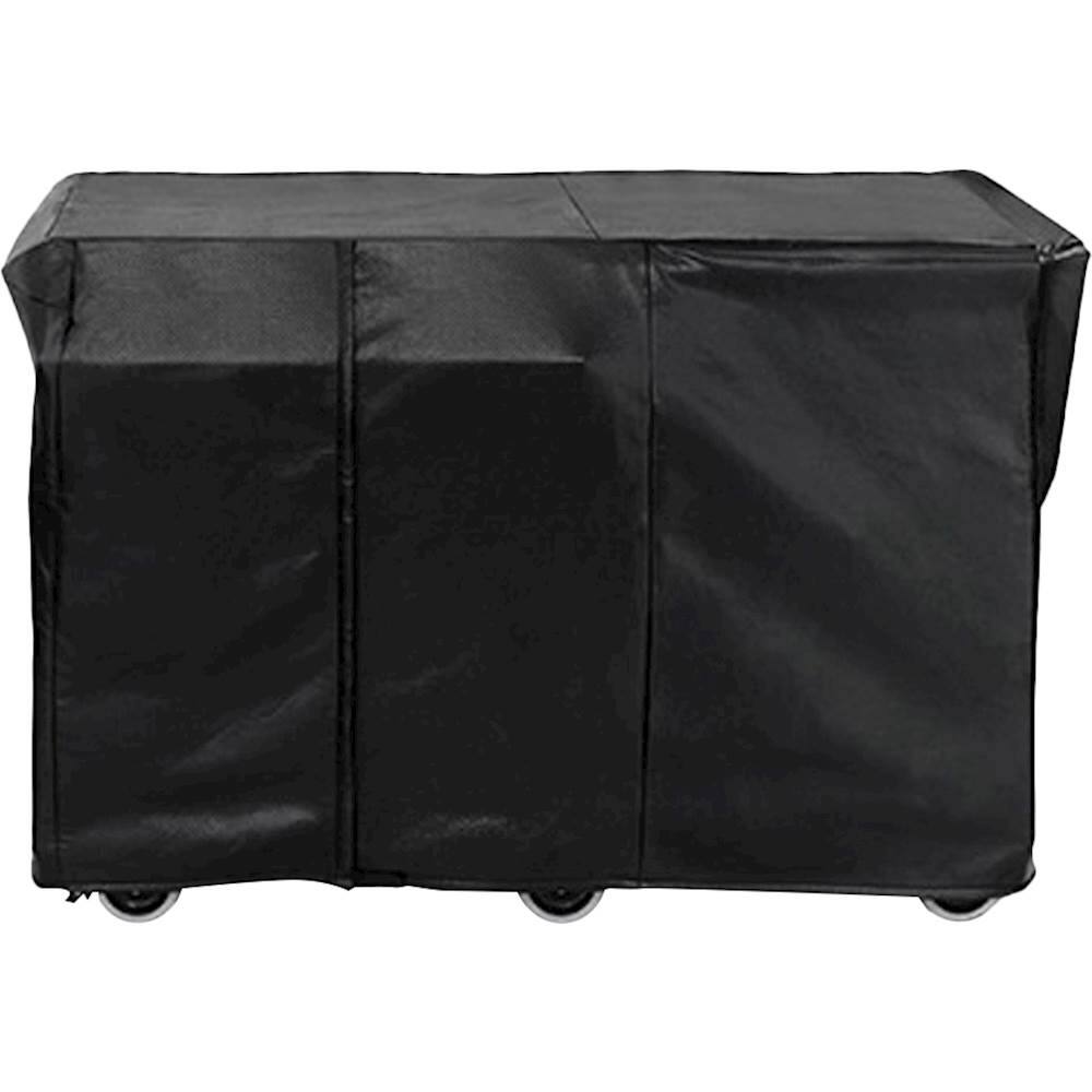 Angle. Lynx - Cover for Lynx Asado Grill/Serve Counter on Mobile Kitchen Cart - Black.