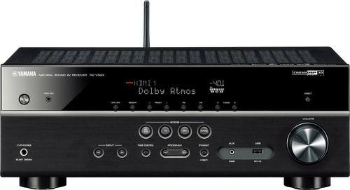 Yamaha - 7.2-Ch. Network-Ready 4K Ultra HD A/V Home Theater Receiver - Black-Front_Standard 