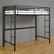 Alt View 16. Walker Edison - Modern Metal Twin Loft Bed Frame - Black.