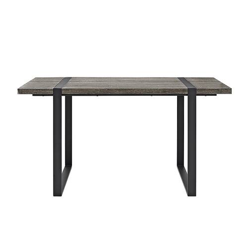 Walker Edison - 60" Urban Blend Wood Dining Table - Charcoal