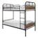 Alt View 18. Walker Edison - Twin over Twin Bunk Bed - Black.