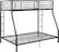 Angle. Walker Edison - Walker Edison - Modern Metal Twin over Full Bunk Bed - Black - Black.