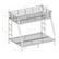 Alt View 14. Walker Edison - Walker Edison - Modern Metal Twin over Full Bunk Bed - Black - Black.