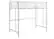 Angle. Walker Edison - Modern Metal Twin Loft Bed Frame - White - White.