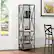 Alt View 11. Walker Edison - X-frame Industrial Wood and Metal 4-Shelf Bookcase - Driftwood.