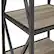 Alt View 12. Walker Edison - X-frame Industrial Wood and Metal 4-Shelf Bookcase - Driftwood.