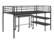 Angle. Walker Edison - Premium Metal Twin-Size Low Loft Bunk Bed with Desk - Black.