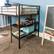 Alt View 11. Walker Edison - Premium Metal Twin-Size Low Loft Bunk Bed with Desk - Black.