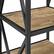 Alt View 14. Walker Edison - X-frame Industrial Wood and Metal 4-Shelf Bookcase - Barnwood.