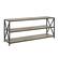 Angle. Walker Edison - Industrial Metal and Wood 3-Shelf Bookcase - Driftwood.