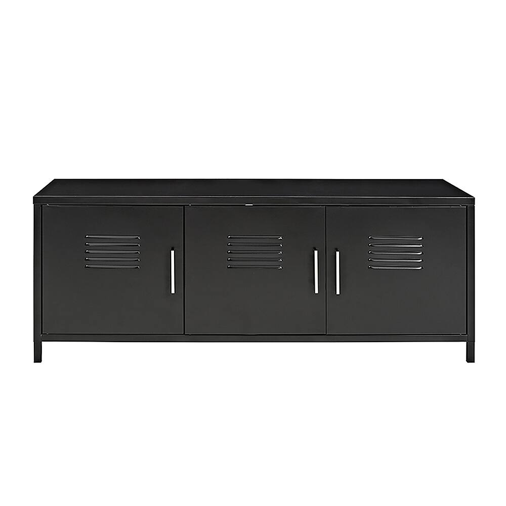 Front. Walker Edison - Storage Bench - Black.