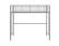 Front. Walker Edison - Urban Industrial Loft Style Twin Bunk Bed - Silver.