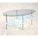 Alt View Zoom 12. Walker Edison - Wave Modern Metal and Glass Coffee Table - Clear.