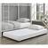Alt View 12. Walker Edison - Twin Roll-out Trundle Bed Frame - White.