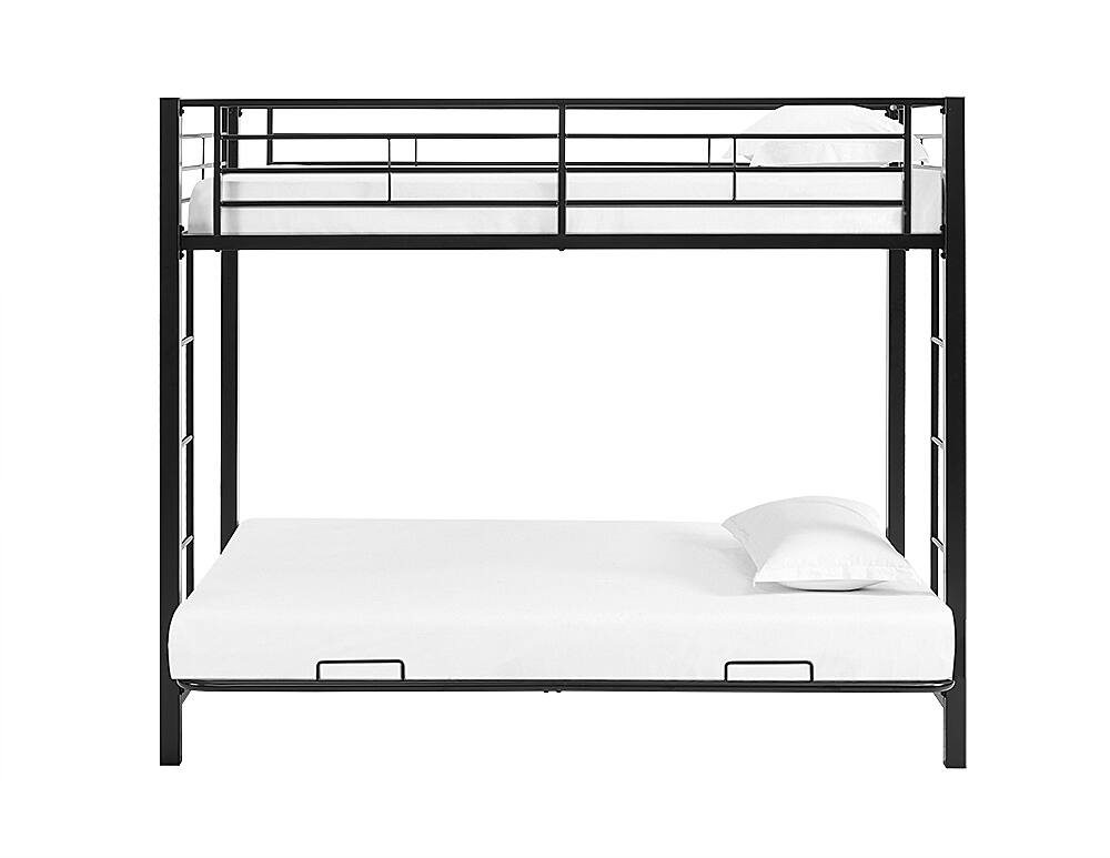 Best Buy: Walker Edison Urban Industrial Metal Twin Over Futon Bunk Bed ...