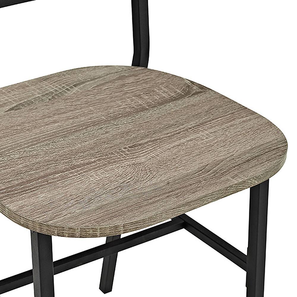 Best Buy Walker Edison Angle Iron Metal Dining Chair (Set of 2) BBH18AI2AG