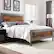 Alt View 13. Walker Edison - Rustic Industrial Queen Size Panel Bed Frame - Brown.
