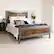 Alt View 17. Walker Edison - Rustic Industrial Queen Size Panel Bed Frame - Brown.